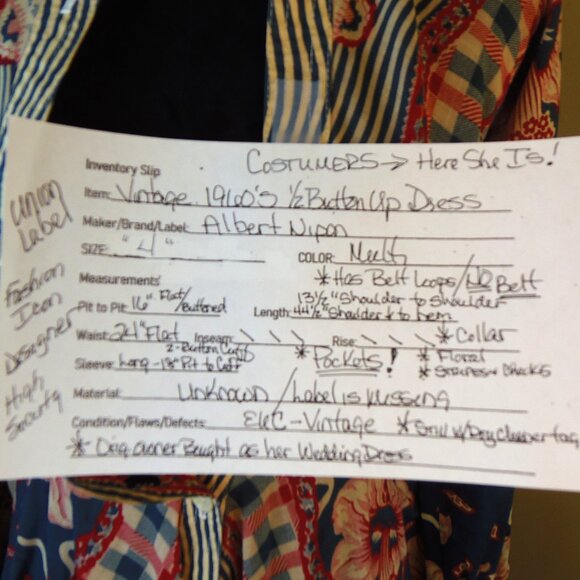 Vintage 1960s Albert Nipon Ladies SZ 4 Button Up Dress Collectors Costumers - Picture 2 of 15